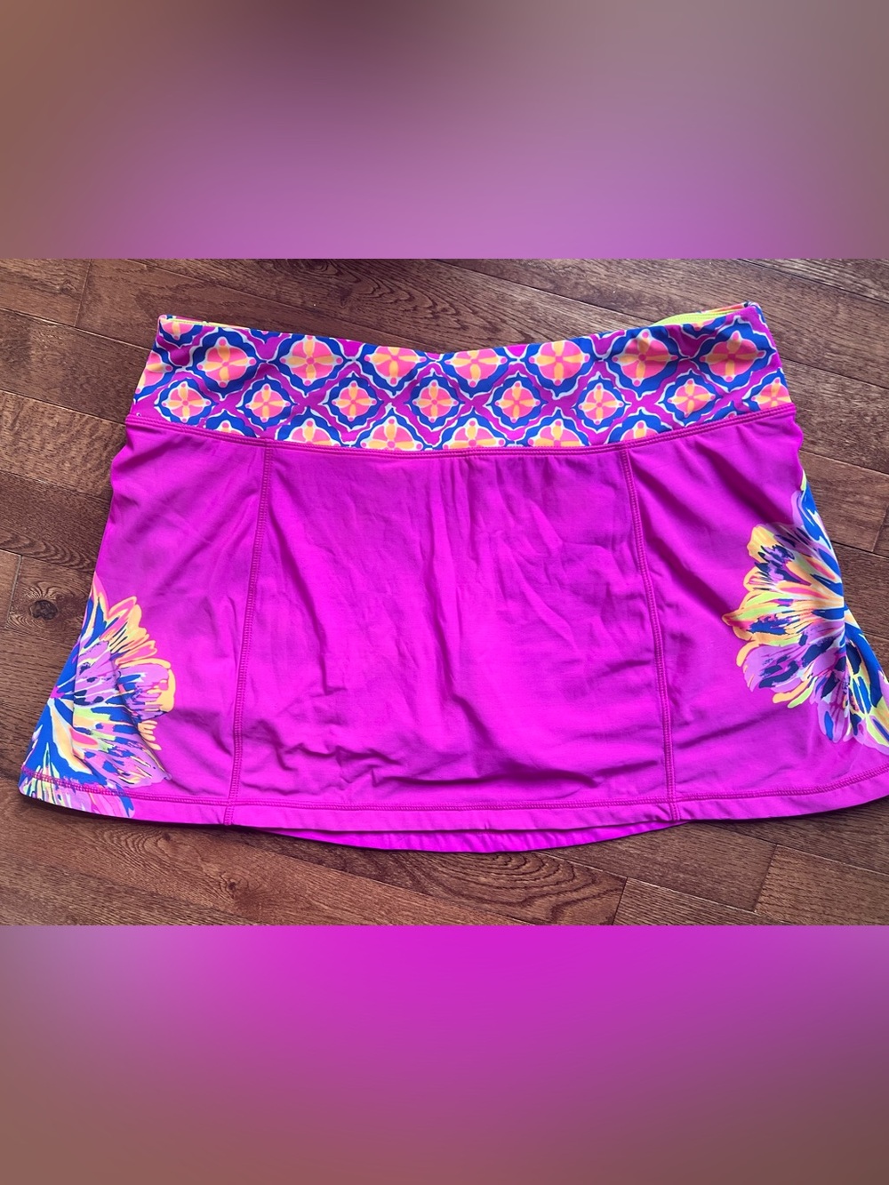 Lilly Pulitzer Luxletic Skort with Floral Detail